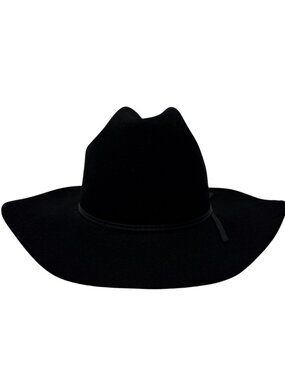 American Hat Company Felt Cowboy Hat Men's 7 1/4 Black Western Rodeo 4" Brim